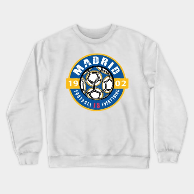 Football Is Everything - Real Madrid Vintage Crewneck Sweatshirt by FOOTBALL IS EVERYTHING